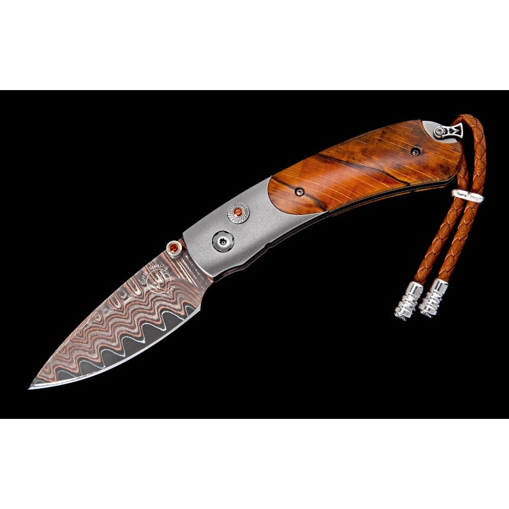 William Henry Pocket Knife B09 ORANGE WAVE