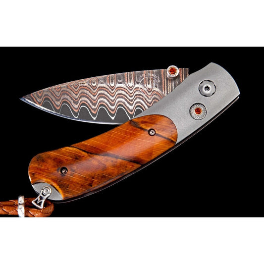 William Henry Pocket Knife B09 ORANGE WAVE