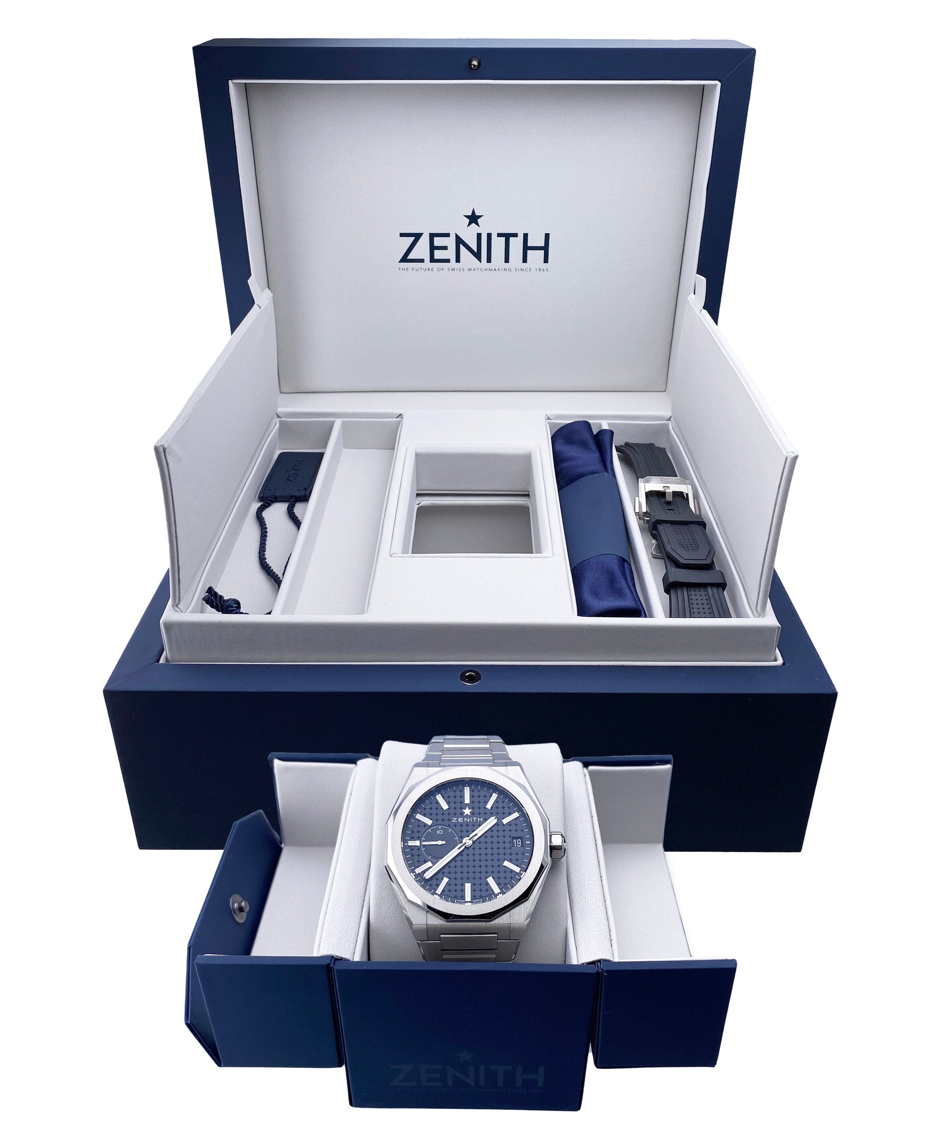 Zenith Defy Skyline 03.9300.3620 Black Dial Mens Watch Box